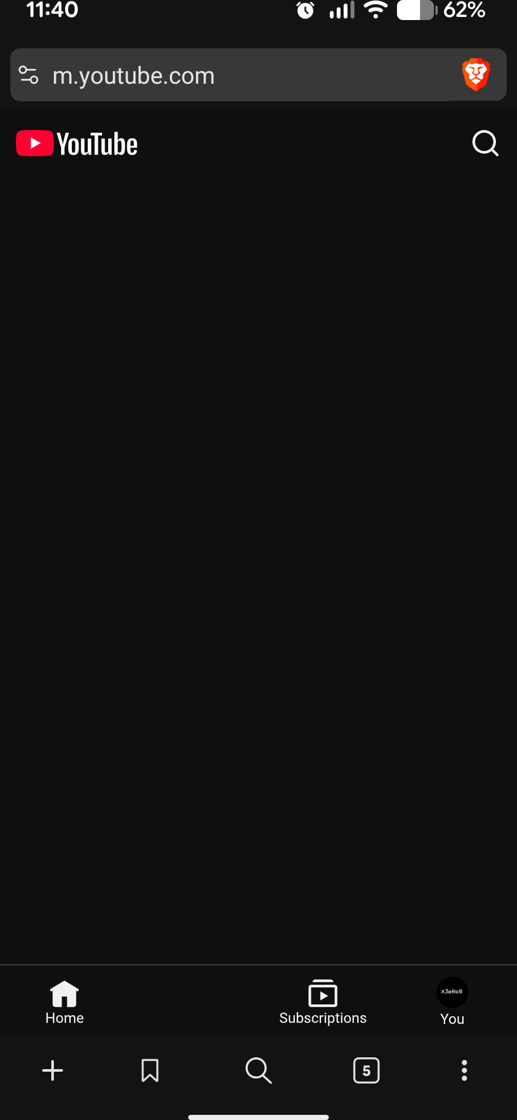 Brave browser screenshot